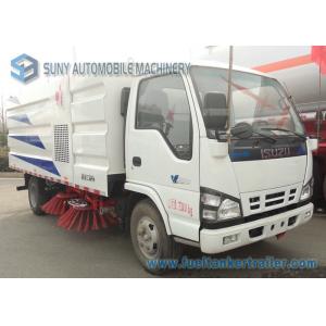 China Isuzu 4000L 4000KG Dust Clear Road Sweeping Truck 4 X 2 88kw / 120hp supplier