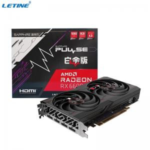 Non LHR GPU Miner Video Card Sapphire Radeon RX 6600 8G GDDR6 256bit Graphics Card