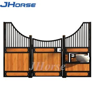 Easy Screw Installation Portable Powder Coated Horse Stall Front
