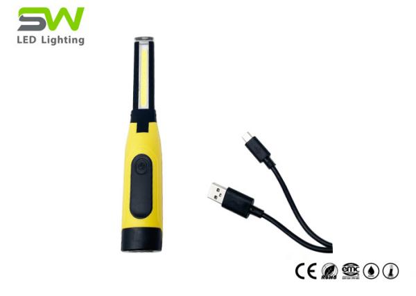 Mini USB Handheld Rechargeable Led Work Lights With Magnet And Clip
