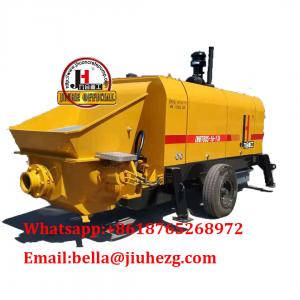 China Diesel And Electric Power Type Tow Behind Trailer Stationary Station Concrete Pump Schwing Stetter Concrete Pumps supplier