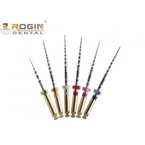 Nickel Titanium Alloy Rotary Dental Endo Files , Root Canal Files For Endodontic Engine