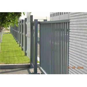 Powder Coated Tubular Steel Fence 75X75mm For Residential