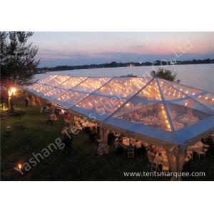 China Transparent PVC Cover Outdoor Party Tent Marquee With Bright Lighting Decoration supplier