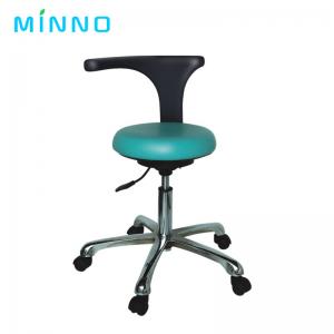 China 360 Degree Dental Assistant Stool PU Leather Armrest Dental Office Chairs supplier