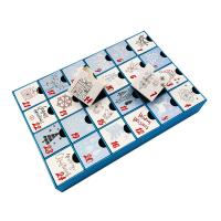China Christmas Day Comes 24 Days Countdown Calendar Blind Box Empty Box Countdown Pull Gift Box Customization on sale