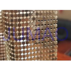 China 3 Mm Dark Gold Metal Flake Fabric Shrink Proof Interior Decoration Table Cloth supplier