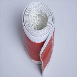 Red Silicone Rubber Fiberglass Sleeving Protection Of Industrial Hoses