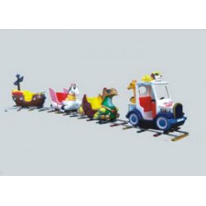 China Commercial Kids Ride On Train With Track For Amusement Park 13CBM Volume supplier