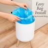China 1.8 Gal White Wood Push Small Home Bathroom Trash Can Small Office Bathroom Garbage Can with Plant Style Lid wholesale