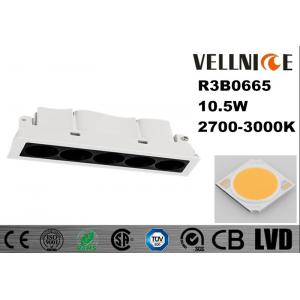 China 10.5W 700mA White LED Recessed Downlight with Aluminum Alloy 3000K Fixed Excellent Lighting Performance supplier