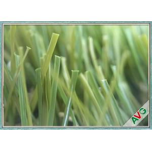 Anti - Wear Landscaping Artificial Grass With Field Green / Apple Green Color