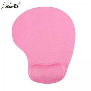 Ergonomic Pink Mouse Pad With Wrist Rest