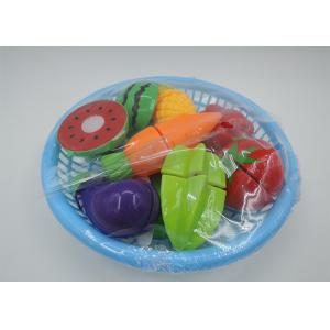 China Kitchen Pretend Role Play Children's Play Toys 12 Pcs Fruit Vegetable Cutting supplier