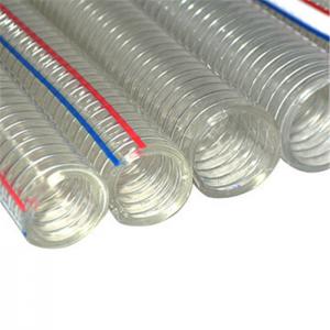 China 10 inches Heat Resistant Corrugated Tube Plastic Pipe PVC stainless steel wire braided hose supplier