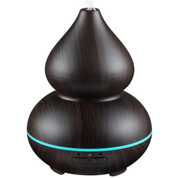 150ml Aromatherapy Essential Oil Diffuser 7 colors Ultrasonic Wooden Cool Mist