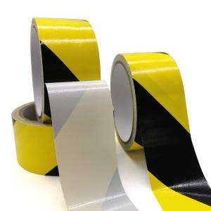 China Single Sided Yellow Black 300um Self Adhesive Hazard Tape supplier