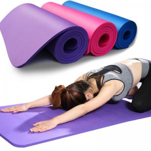 3.5mm Thickness Workout Yoga Mat 173cm*61cm NBR Machine Washable Exercise Mat