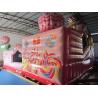 China Inflatable Fun City PVC Colorful Sweet Candy Castle Bounce House Inflatable Obstacle Course wholesale