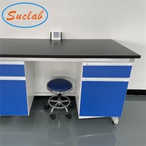 China Best Quality OEM Lab Bench Blue/ Grey white Chemical Resistant Lab Furniture Design supplier