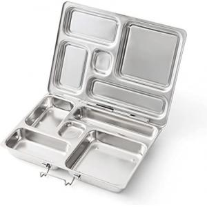 China Customized Stainless Steel Lunch Box with 5 Compartments Heavy Duty and Power Coated supplier