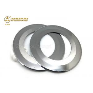 China Tungsten Carbide slitter blade for paper cutting hard alloy round knives ground supplier