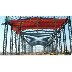 China Building Steel Structure Fabrication Warehouse With Overhead Crane supplier