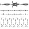 Galvanized Barbed Wire with Barb Distance 7.5cm-15cm and Wire Diameter 1.6-3.2mm