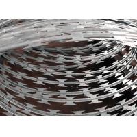 China Hot Dipped Galvanized Razor Barbed Wire Fence 20cm 30cm Diameter on sale