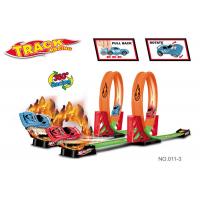 China Non Toxic ABS Plastic Toy Race Car Track Sets 2 In 1 Racing Game For Kids on sale