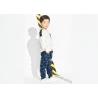 White Top Boys Party Clothes , 100 Polyester Boys Sweat Suits Pant And Shirt