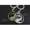 China Dragon Designed Zinc Alloy Metal Key Chains Metal Keyrings Antique Gold Silver Plating wholesale