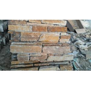 China Cut To Size Wall Stone Claddings Mesh Paving Stones Quartzite Type 15 * 60cm wholesale