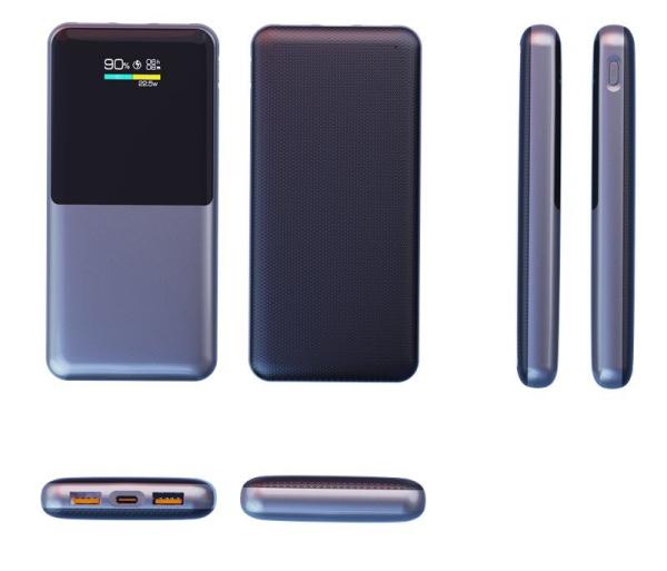 10000mAh Large Capacity Battery Pack , Super Fast Charging Power Bank With Data Display