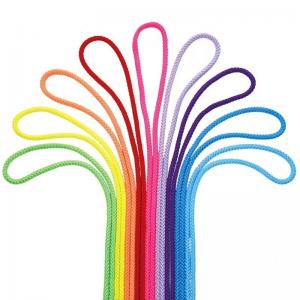 China 2-20mm Diameter Nylon Rope for Square Dancing Solid Rainbow Color Gymnastics Rope supplier