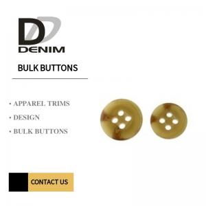 Resin Pattern Horn Trench Coat Buttons , Sew On Snap Buttons 4/2 Holes