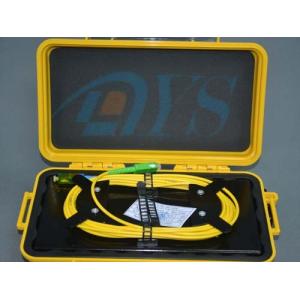 Black / Yellow OTDR Fiber Optic Odf Launch Cable Box with SC / APC Connector