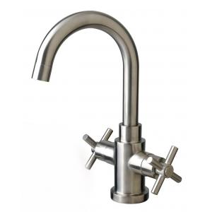 New 304 Stainless Steel Brushed Satin Colors China Manufacture Sink Basin Bathroom Faucets