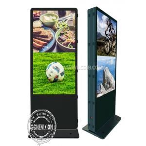 75" 4K Dual Screen WIFI Digital Signage Interactive Digital Totem Touch Screen Kiosk with Win 11 OS
