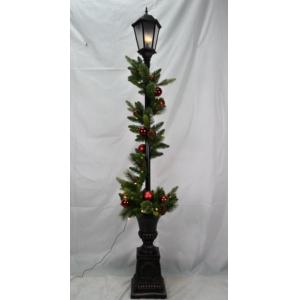 China 5FT Pre Lit Christmas Lamp Post Tree With 50 LED Bulbs supplier