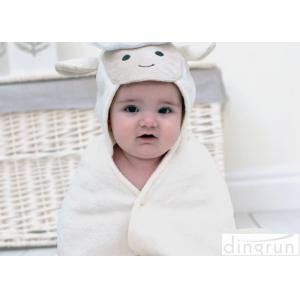 100% Cotton Hooded Baby Bath Towels ,Toddler Hooded Towels With Embroidery Logo 