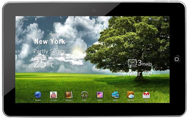 4GB 10.2" MID Tablet - PC Touch Screen TFT Lcd Google Android With 3000mAh