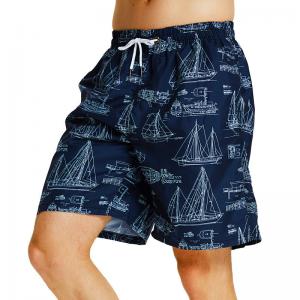 Custom Made Luxury Swim Shorts 100% Polyester Knitting Pattern for Beach Wear