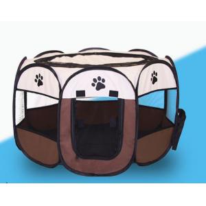 114cm 58cm Dog Pen Fence Panels Breathable Octagonal With Carrying Bag