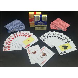 China Jumboo Index Plastic Ploker Cards , Personalized PVC Poker Size Waterproof Playing Cards wholesale