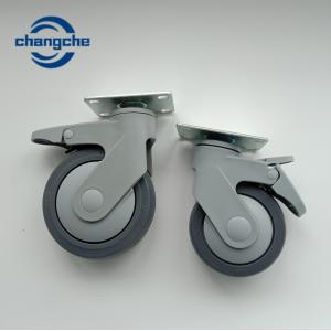China 3 Inch Full Plastic Adjustable Hospital Caster Wheels Screw For Instrument Trolley supplier