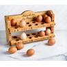 China Cubierta de huevos de madera rústica de bambú ecológica para quemar en la nevera o a pedido personalizado wholesale