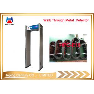 China Digital Metal Detector  Walk through metal detector door 18 zones supplier