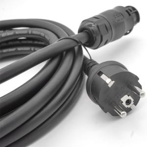 China 3x1.5mm² IP68 25A Micro Inverter AC Connection Cable with Schuko Plug for Solar Power Systems wholesale