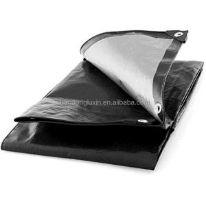 Waterproof Sun HDPE Plastic Tarpaulin Sheet Woven Fabric Plaid Style PE Tarpaulin
